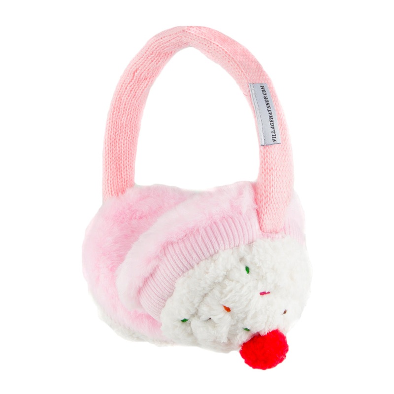 Village Hats Cupcake Earmuffs – Pink Wholesale Prepack