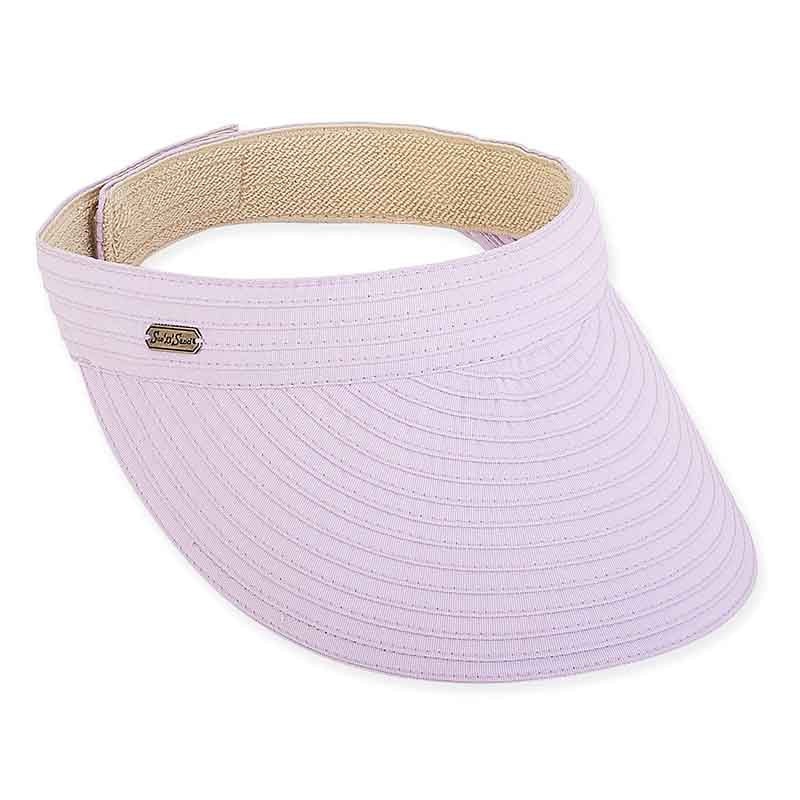 Adina Ribbon Sun Visor – Sun ‘N’ Sand Hat Lavender