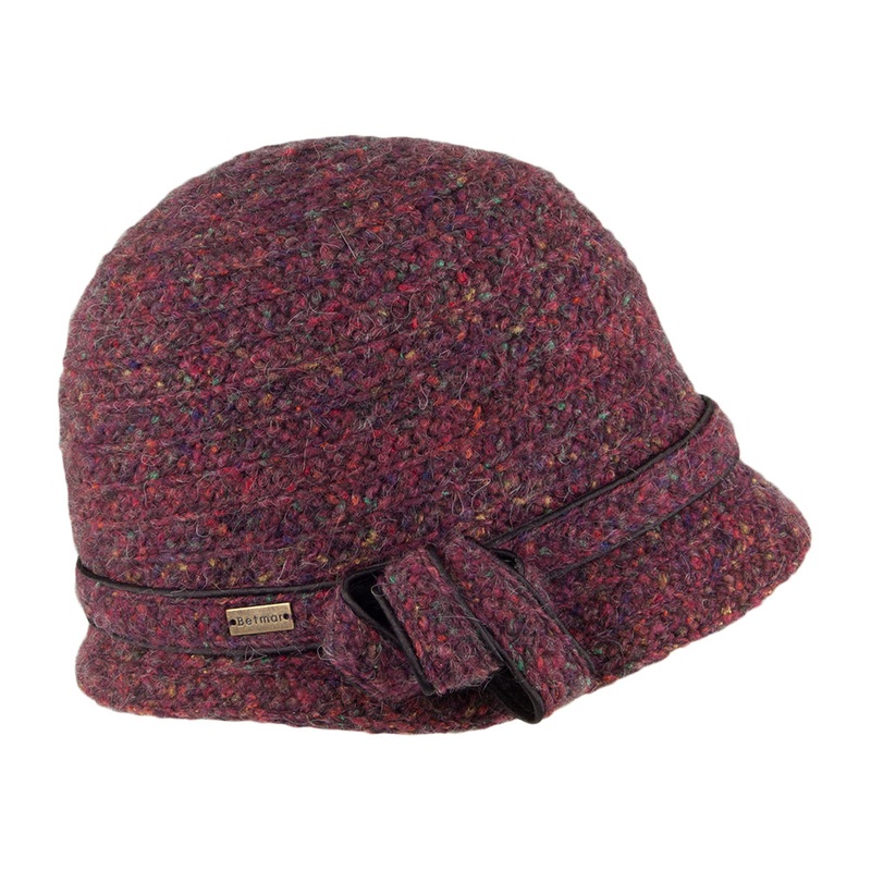 Betmar Hats Ella Cloche Hat – Bordeaux 1-Size