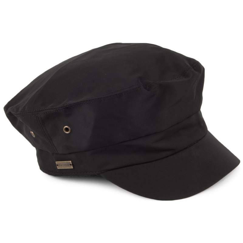 Betmar Hats Lieutenant Water Resistant Fisherman Cap – Black 1-Size