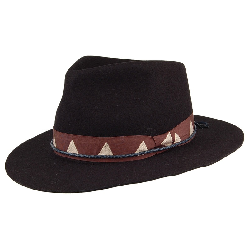 Brixton Hats Venice Fedora Hat – Black S