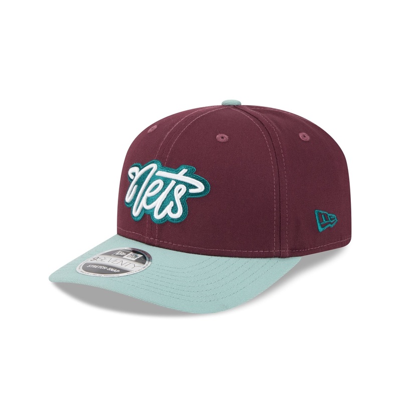Brooklyn Nets Maroon 9SEVENTY Stretch-Snap Hat One Size