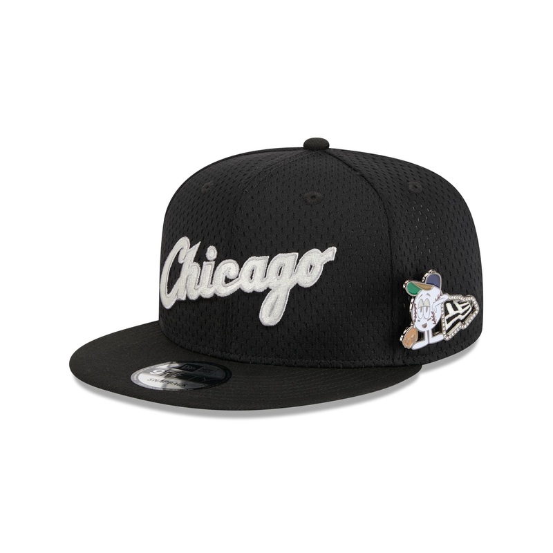 Chicago White Sox Post-Up Pin 9FIFTY Snapback Hat One Size