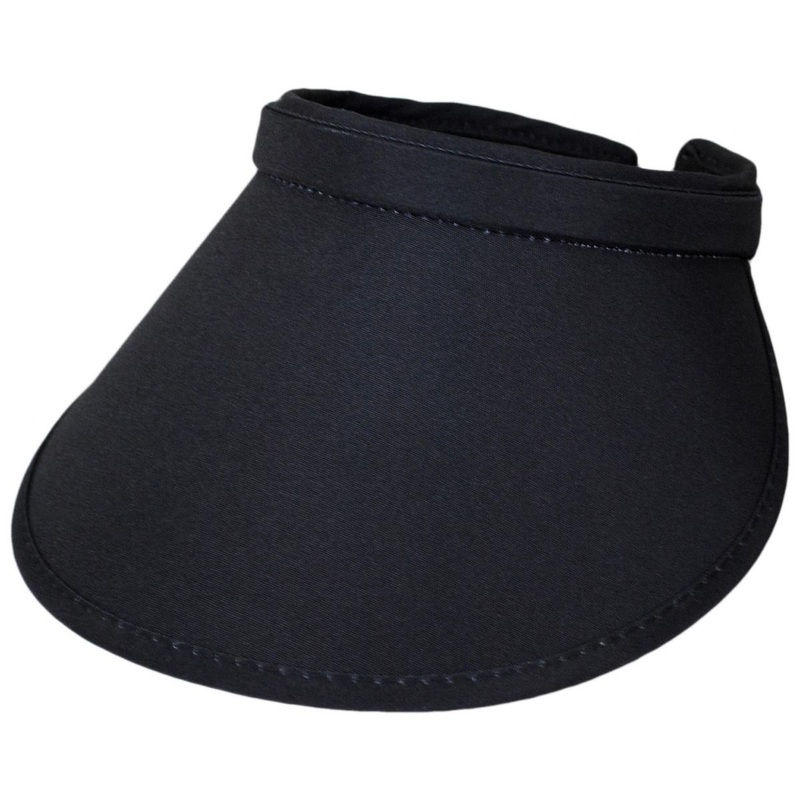 Maren Polyester Clip-On Visor BLACK ONE SIZE FITS MOST