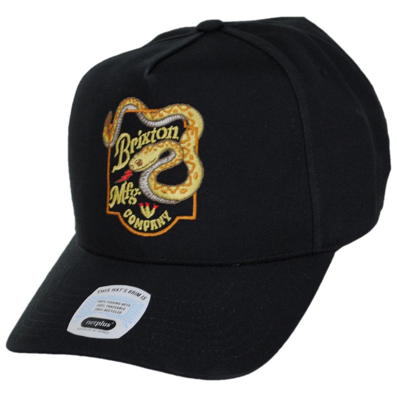Rothwell Cotton HP Snapback Baseball Cap BLACK ADJUSTABLE