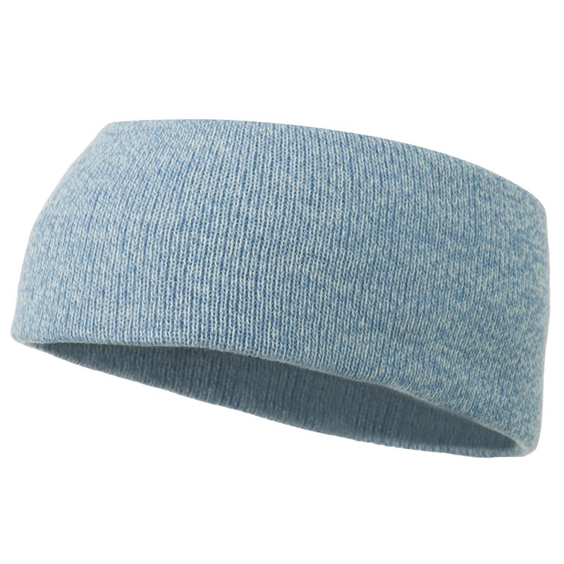 Stretch Marled Thick Headband Blue One Size