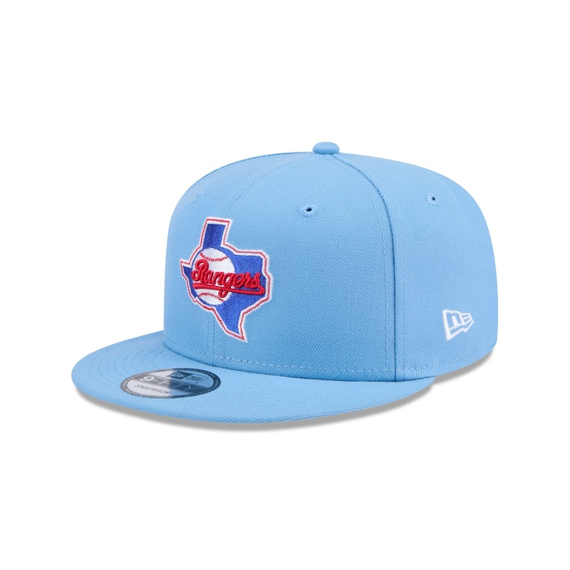 Texas Rangers Sky Blue 9FIFTY Snapback Hat One Size