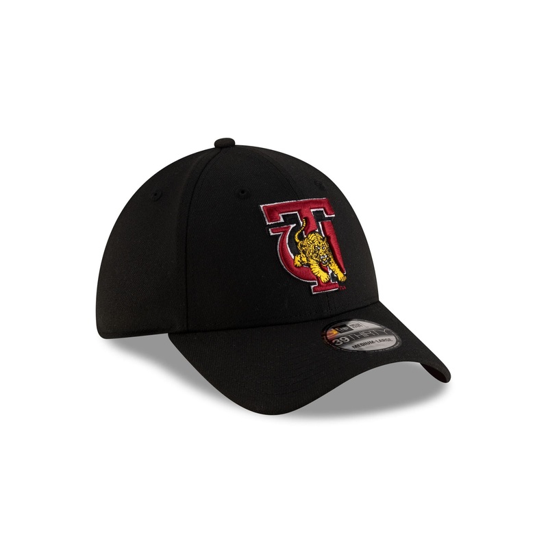 Tuskegee Golden Tigers Black 39THIRTY Stretch Fit Hat S/M