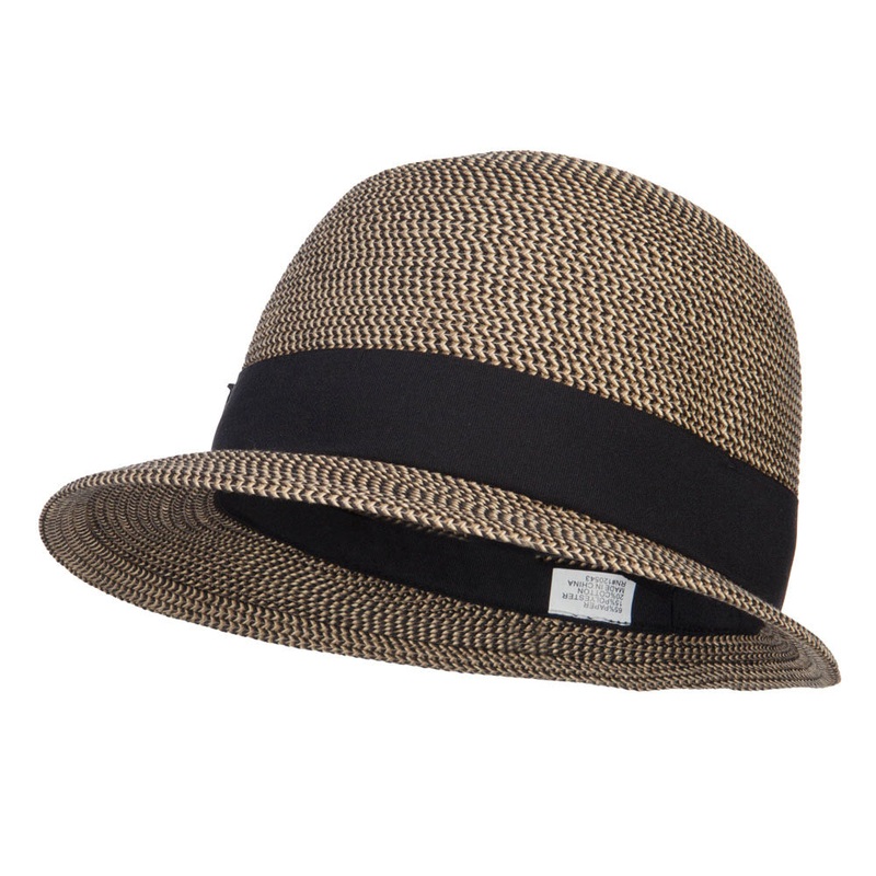 UPF 50+ Women’s Slanted Brim Cloche Black One Size