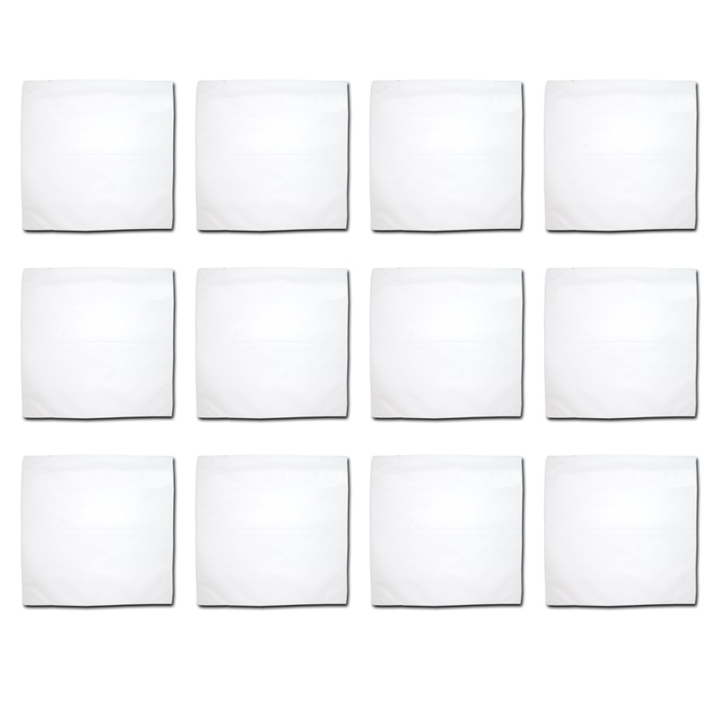 Bandanas – 12 Pack, 100% Cotton, White – Bandannas, Bandana, Bandanna, Size: 22″ x 22″ White