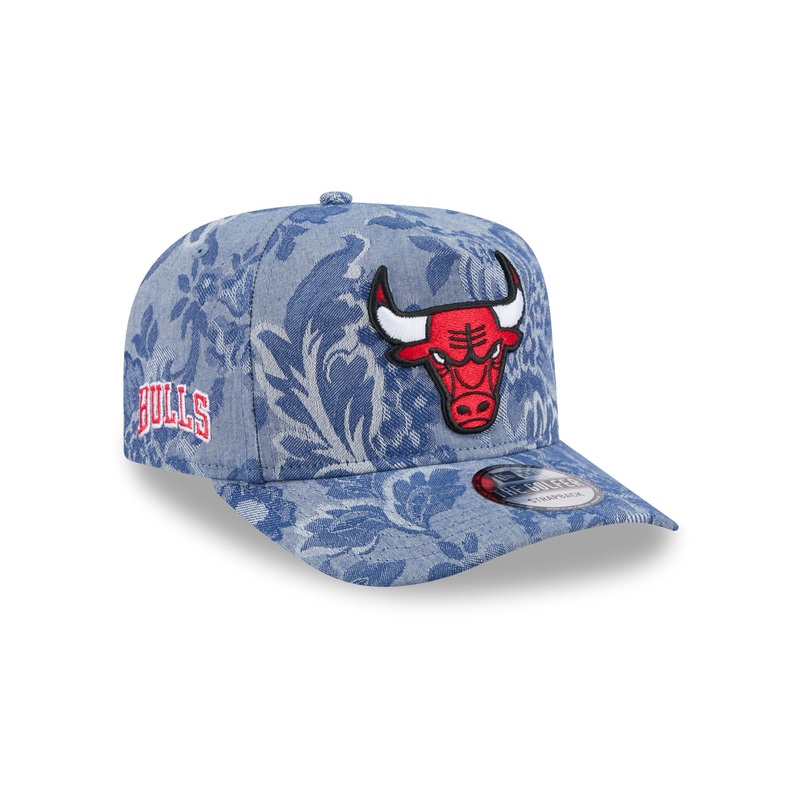 Chicago Bulls Denim Jacquard Golfer Hat One Size