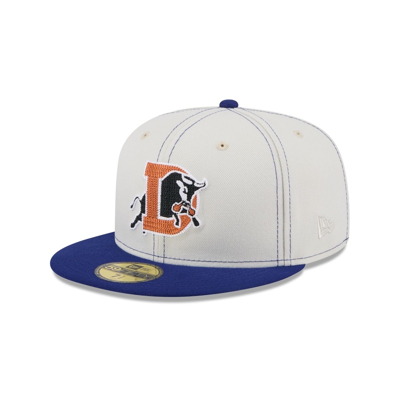 Durham Bulls Sandy Linen 59FIFTY Fitted Hat 7