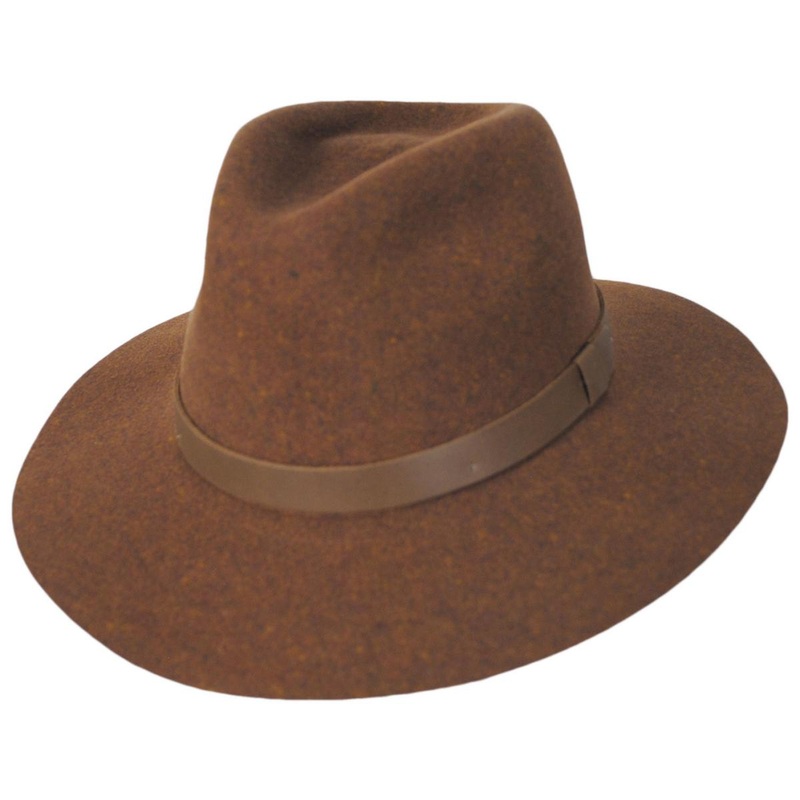 Maddy Wool LifeFelt Fedora Hat RUST S