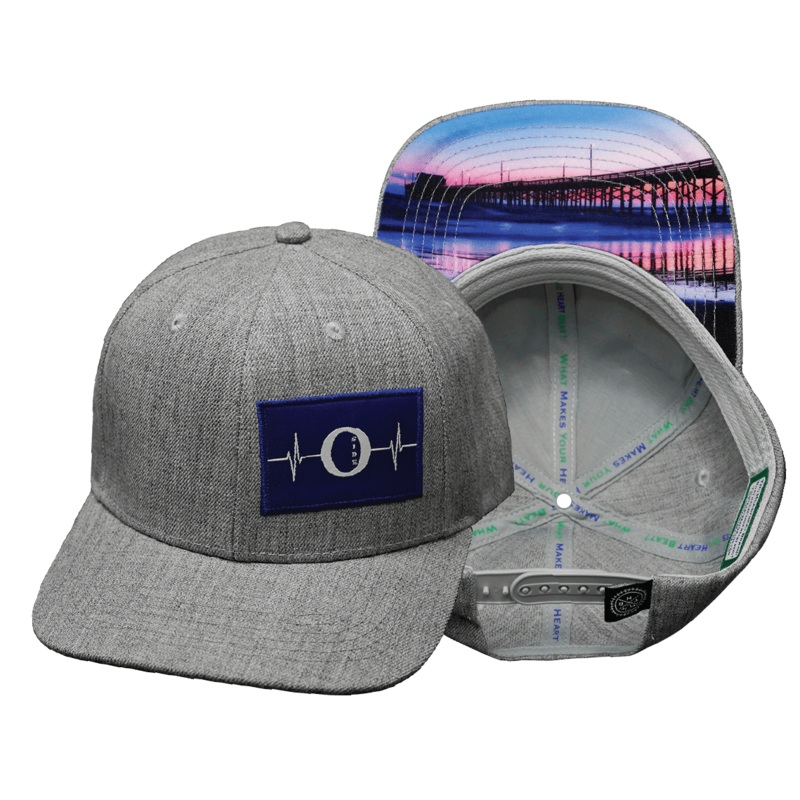 Oceanside “Oside” Hat – Baseball Hat Fit – Heather Gray – Fabric Back