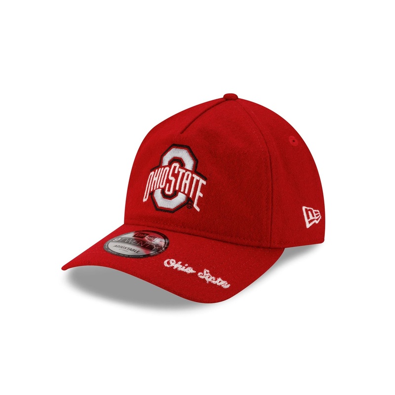 Ohio State Buckeyes College Vault Wool Letterman 9TWENTY A-Frame Adjustable Hat Adjustable Hat One Size