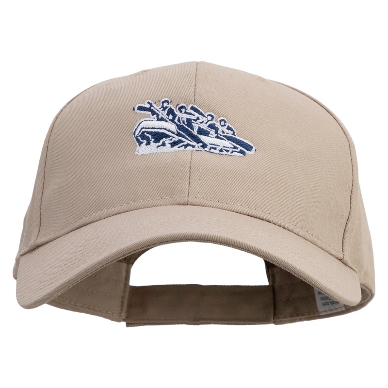 Rafting Embroidered New Big Size High Profile Twill Cap Khaki XL-3XL