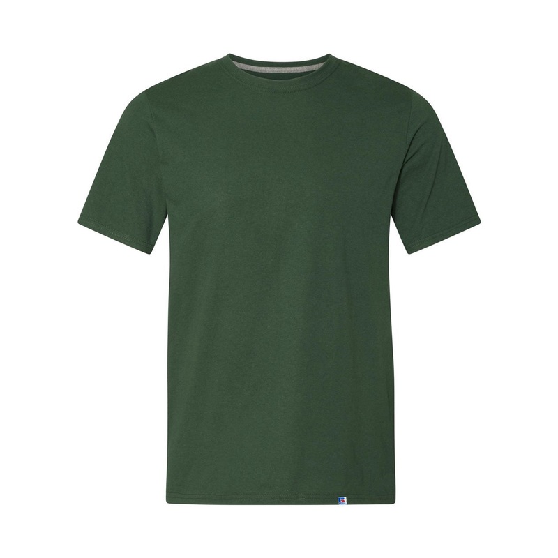Russell Athletic 64STTM Dri Power CVC Performance T-Shirt – Dark Green Dark Green S