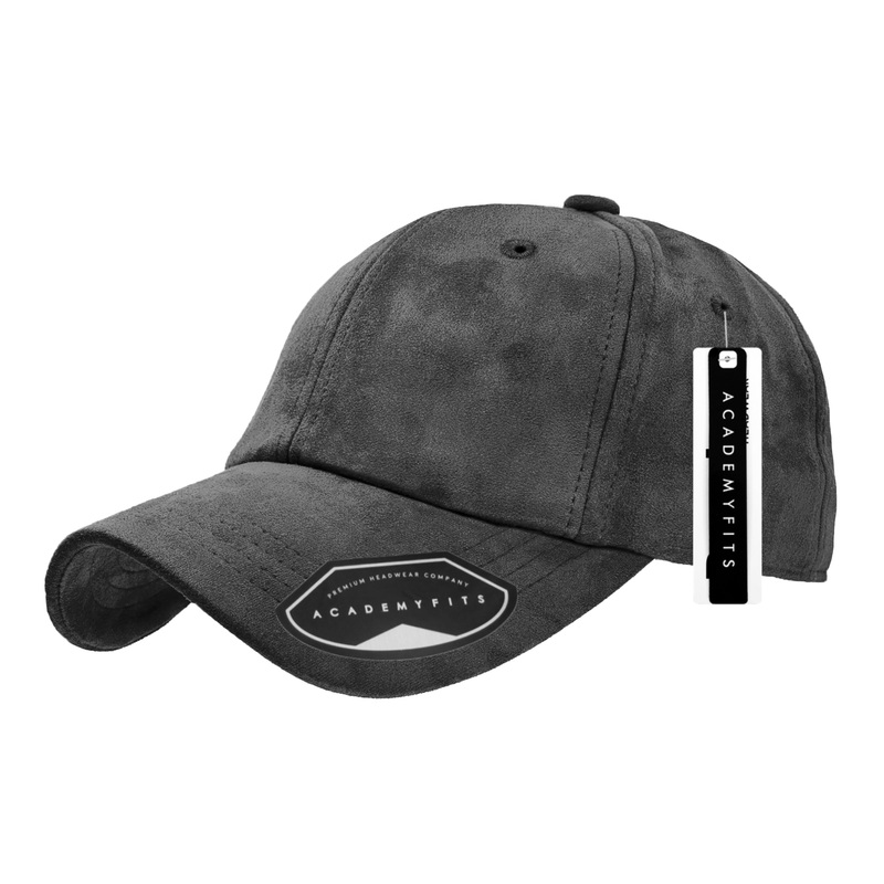 Academy Fits Suede Dad Hat 2401 Black