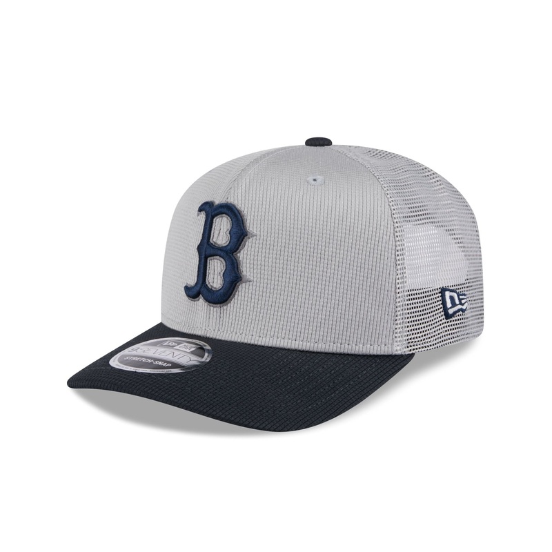 Boston Red Sox 2025 Batting Practice Gray 9SEVENTY Trucker Hat One Size