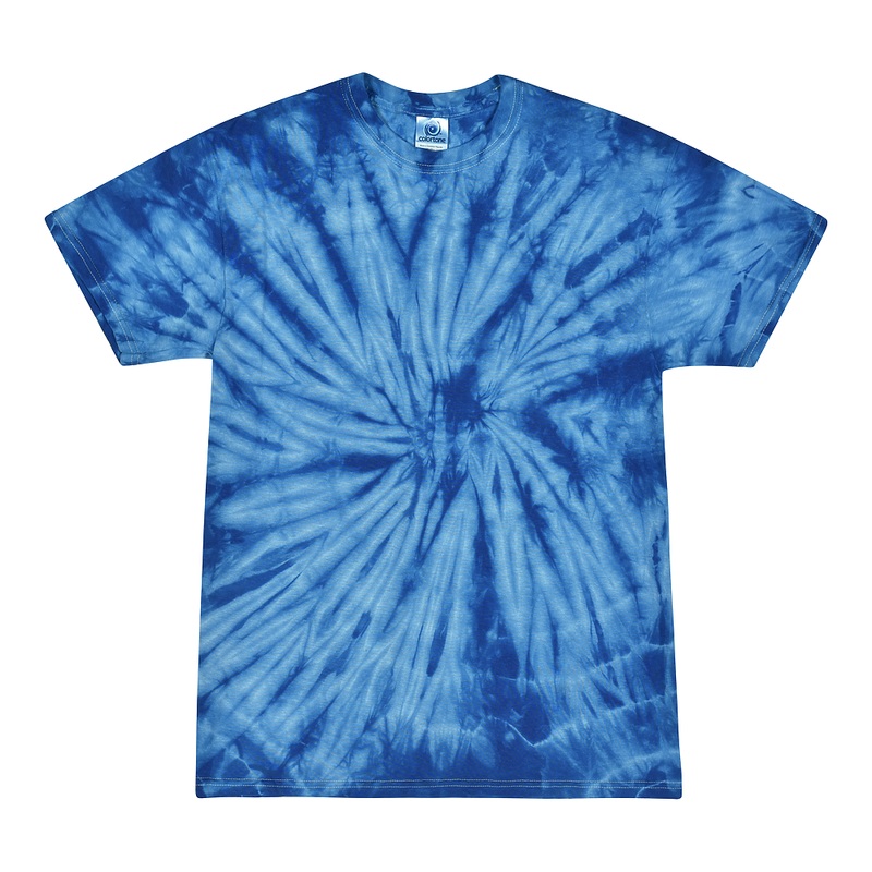 Colortone 1000 Multi-Color Tie-Dyed T-Shirt – Spider Royal Spider Royal S