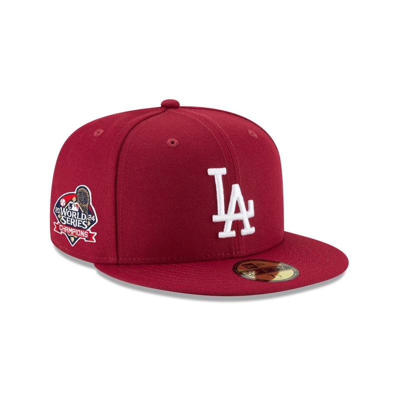 Los Angeles Dodgers 2024 World Series Champions Cardinal 59FIFTY Fitted Hat 7
