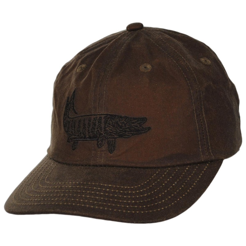 Muskie Weather Guard Waxed Cotton Netplus Strapback Baseball Cap COPPER ADJUSTABLE