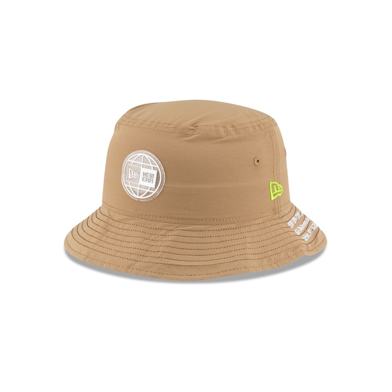 New Era Cap Earth Day Khaki Bucket Hat S/M