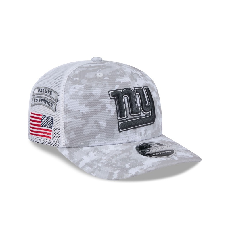 New York Giants 2024 Salute to Service 9SEVENTY Trucker Hat One Size
