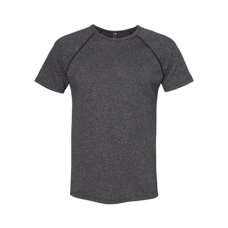 Next Level 2050 Men’s Mock Twist Raglan T-Shirt Black S