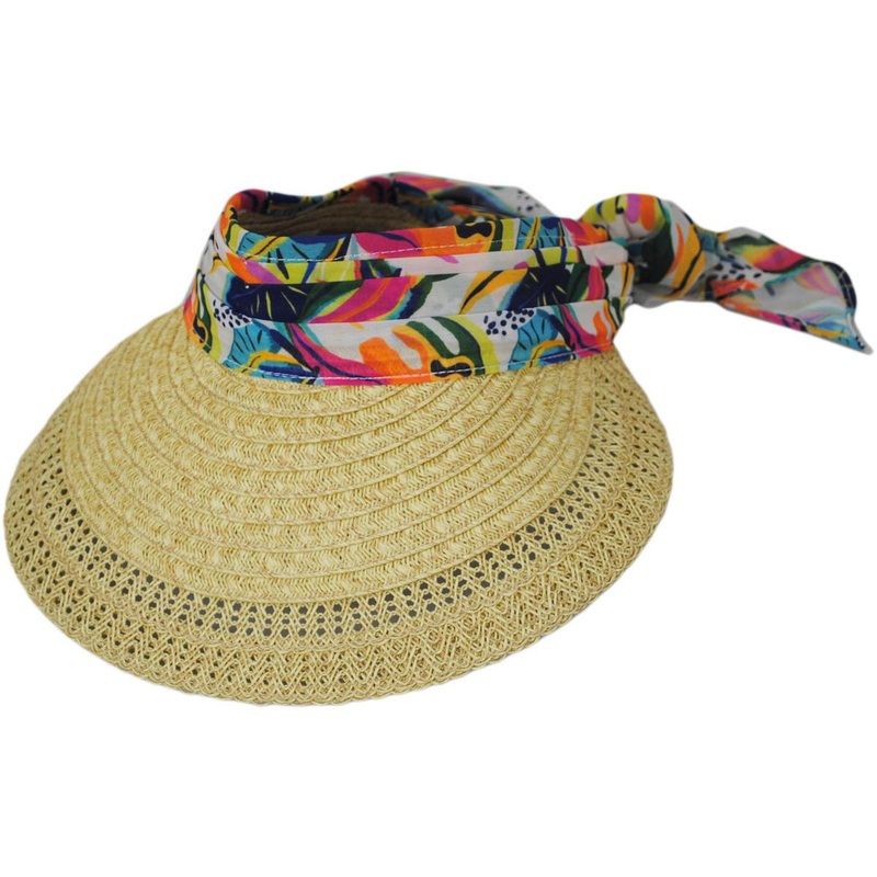 Nohea Toyo Straw Visor NATURAL ONE SIZE FITS MOST