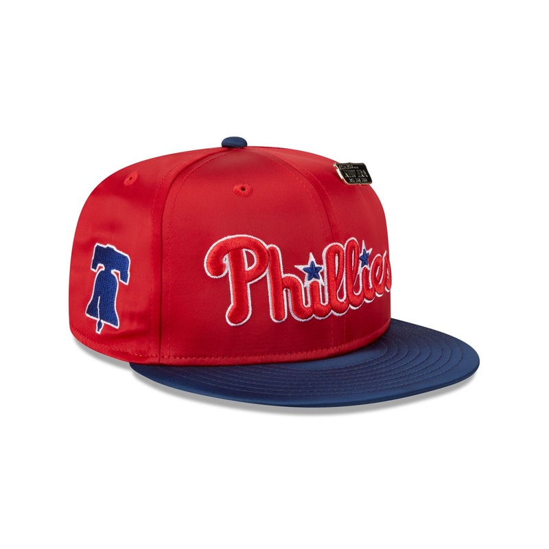 Philadelphia Phillies Satin Pin 9FIFTY Snapback Hat One Size
