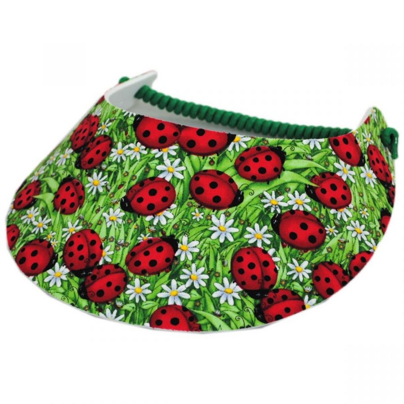 Springlace Ladybug Sunvisor RED/GREEN ADJUSTABLE