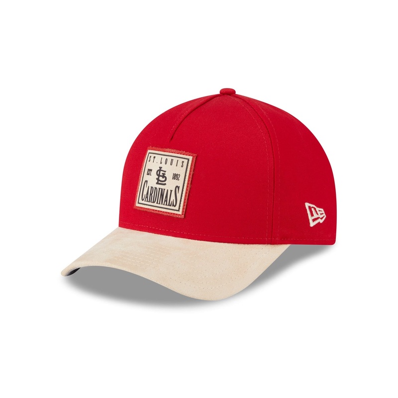 St. Louis Cardinals Suede Patch 9FORTY M-Crown A-Frame Adjustable Hat One Size