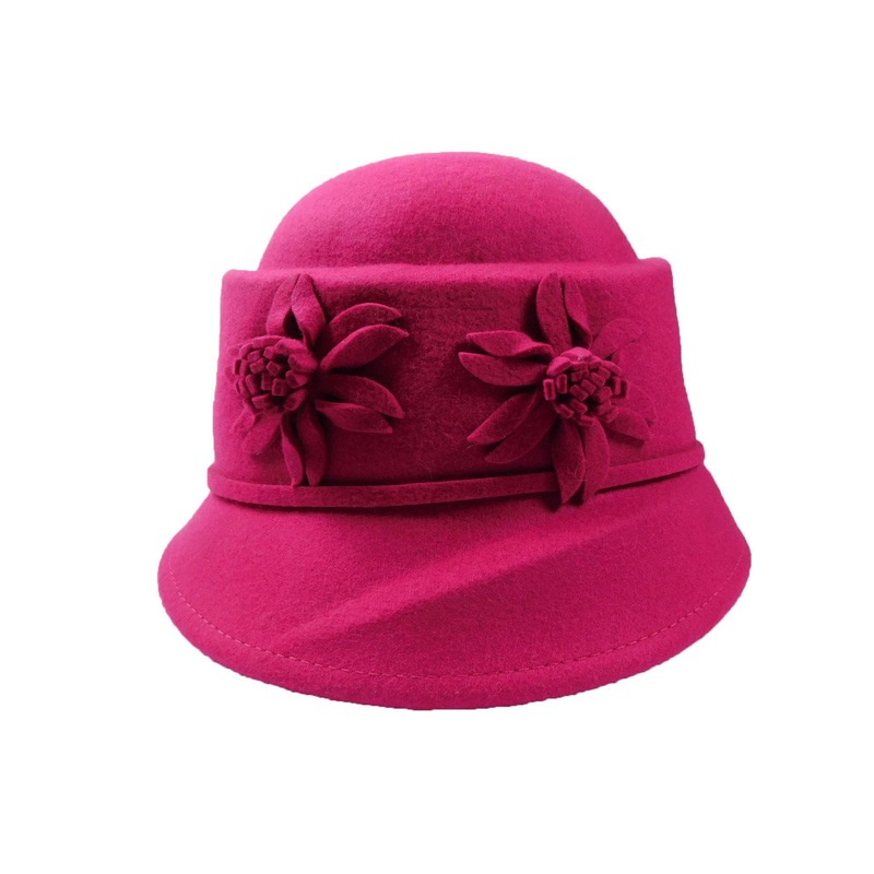 Structured Cloche-Fuchsia
