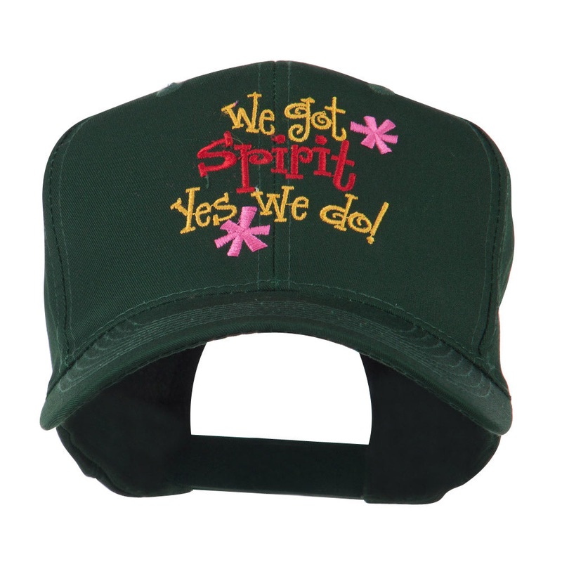 We Got Spirit Yes We Do Embroidered Cap Green One Size