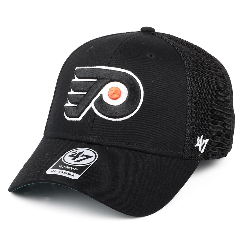 47 Brand Philadelphia Flyers Trucker Cap – NHL Branson MVP – Black Adjustable