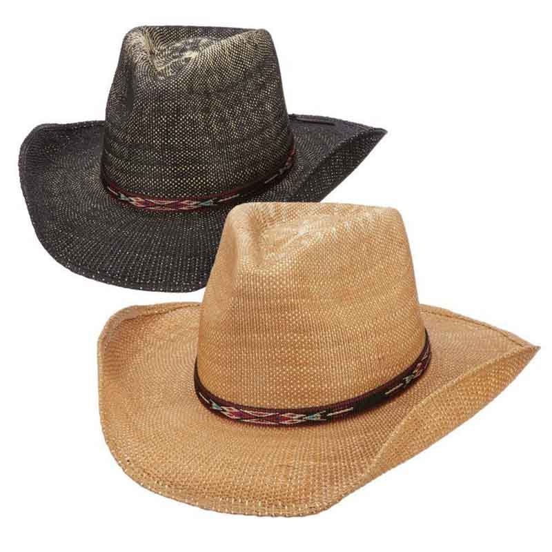 Amarillo Bangkok Toyo Western Hat with Web Band – DPC Hats Tea S/M (56 -57 cm)
