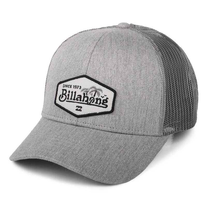Billabong Hats Walled Trucker Cap – Grey Adjustable