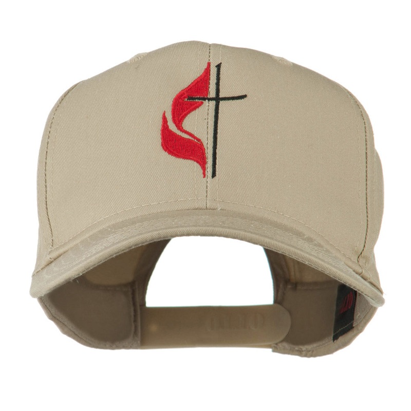 Methodist Church’s Cross Embroidered Cap Khaki One Size