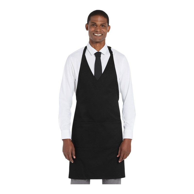 Port Authority A704 Easy Care Tuxedo Apron with Stain Release Black