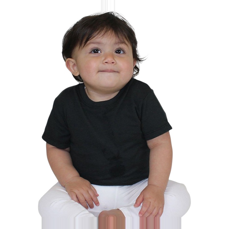 Royal Apparel Infant Eco Triblend Short Sleeve T-Shirt  Style 32131 Made in USA Eco Tri Black 3/6 Months