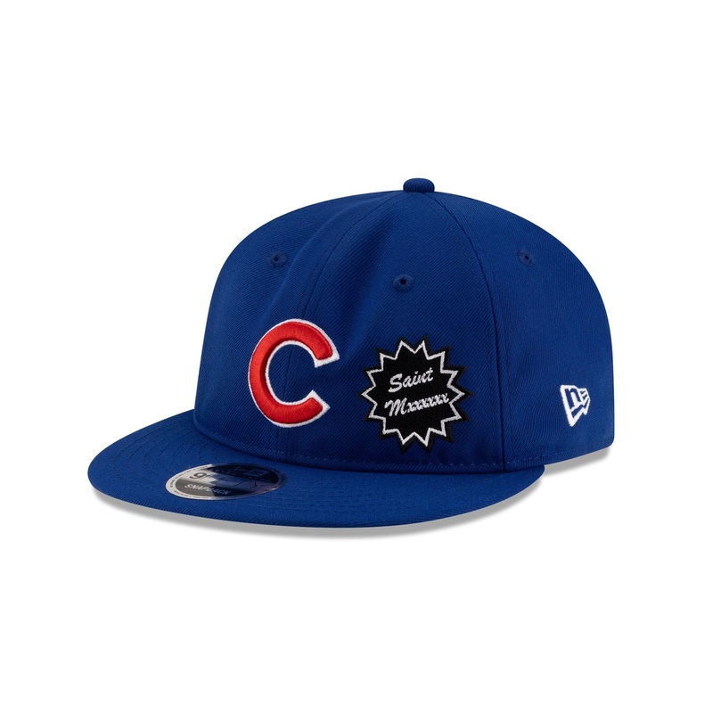 SAINT Mxxxxxx x Chicago Cubs Retro Crown 9FIFTY Snapback Hat One Size