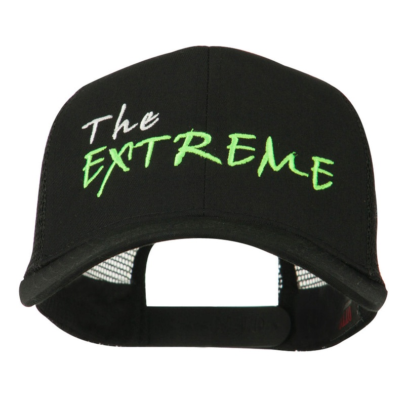 The Extreme Embroidered Trucker Cap Black One Size
