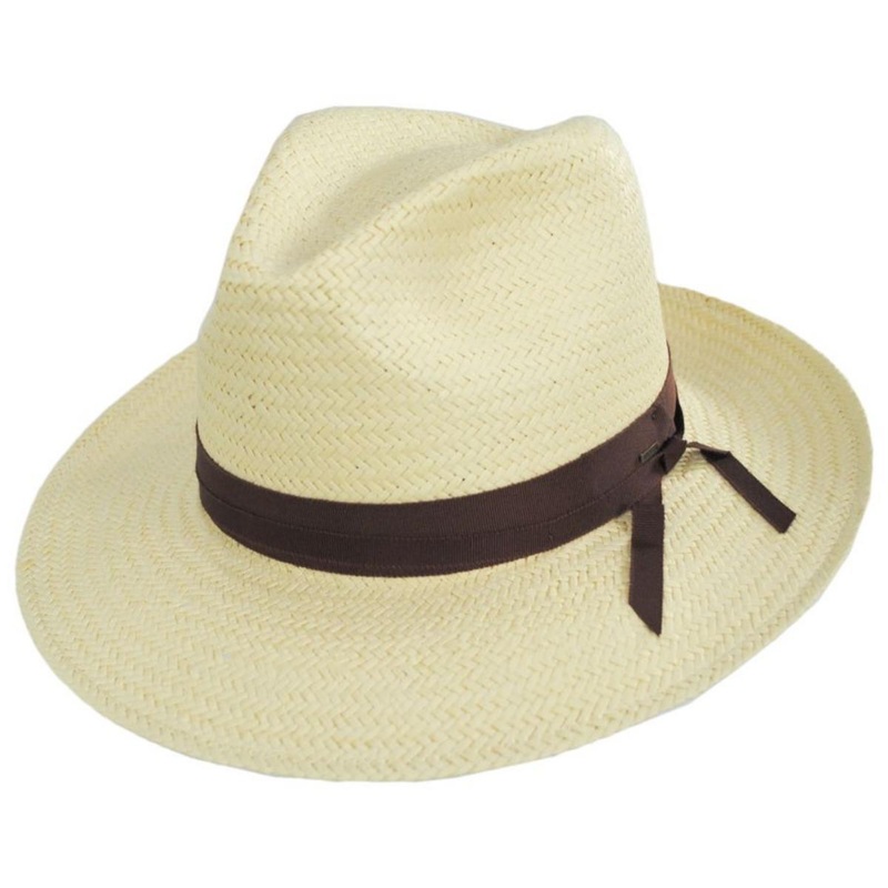 Winstone Raindura Straw Fedora Hat NATURAL S