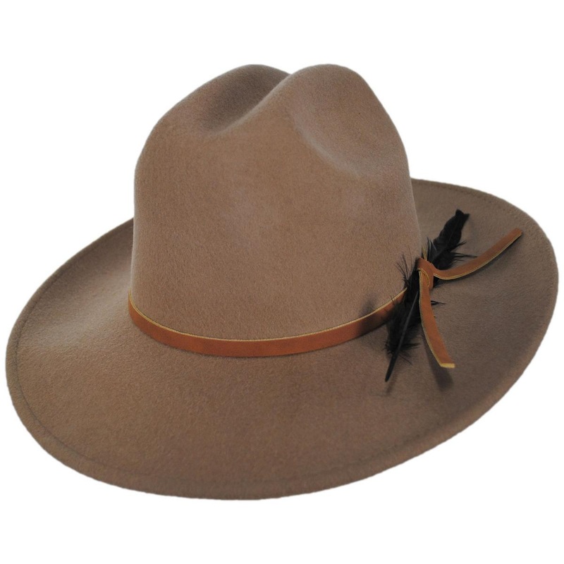 Adan Wool Felt Western Hat BLACK M