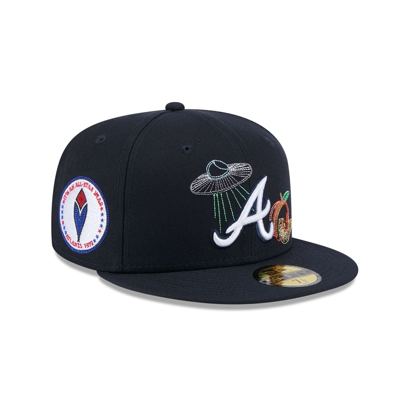 Atlanta Braves State Stitch 59FIFTY Fitted Hat 7