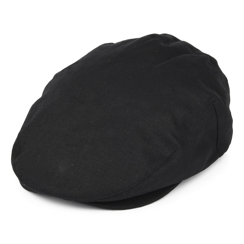 Brixton Hats Hooligan X Hemp Flat Cap – Black Small-56cm