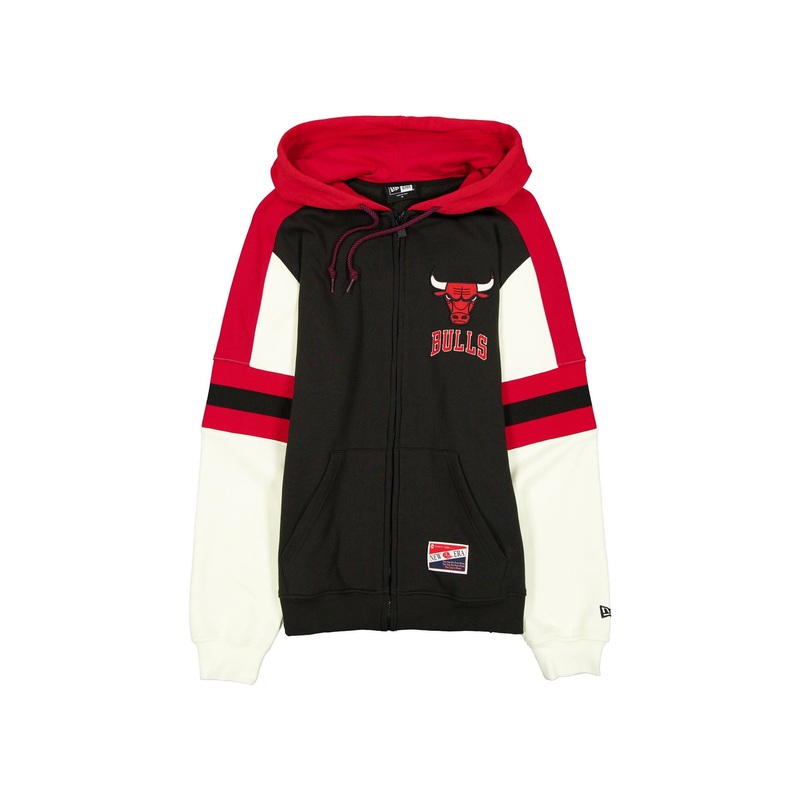 Chicago Bulls Throwback Zipper Hoodie S