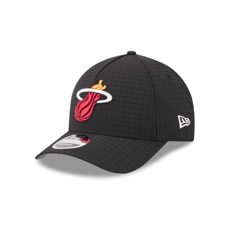 Miami Heat Ripstop 9FORTY M-Crown A-Frame Snapback Hat One Size