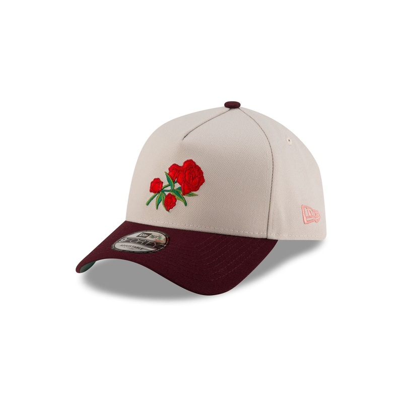 New Era Cap Roses Stone 9FORTY A-Frame Snapback Hat One Size